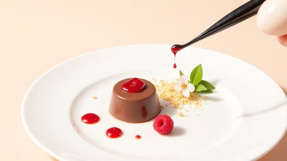 Secrets du dressage assiette dessert