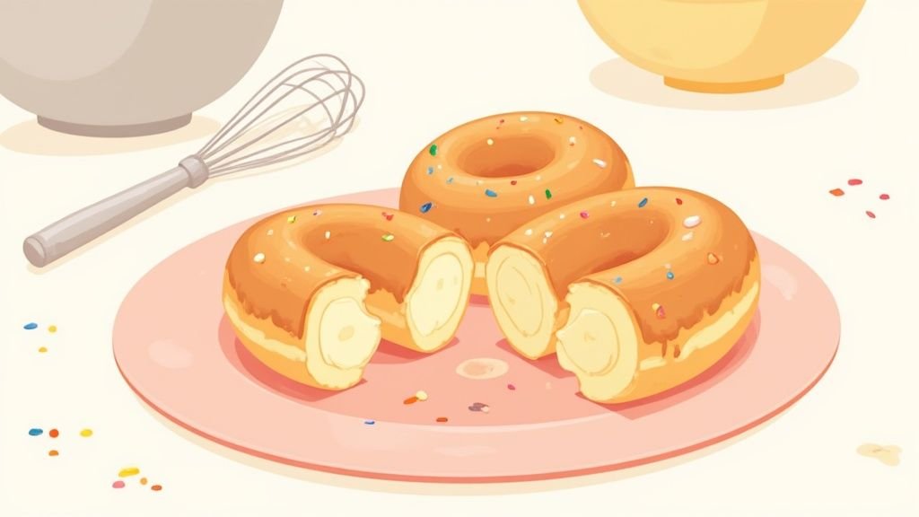 Donut americain recette facile et moelleuse